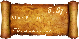 Black Szilas névjegykártya